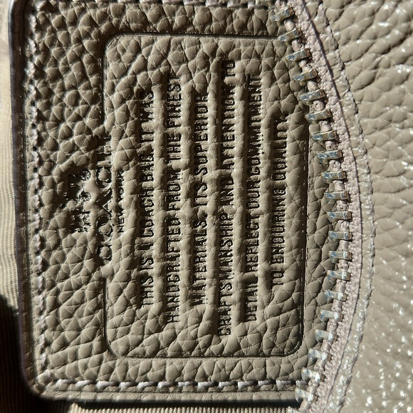 Coach Taupe Pebbled Leather Hobo Bag *EUC* - Picture 10 of 13